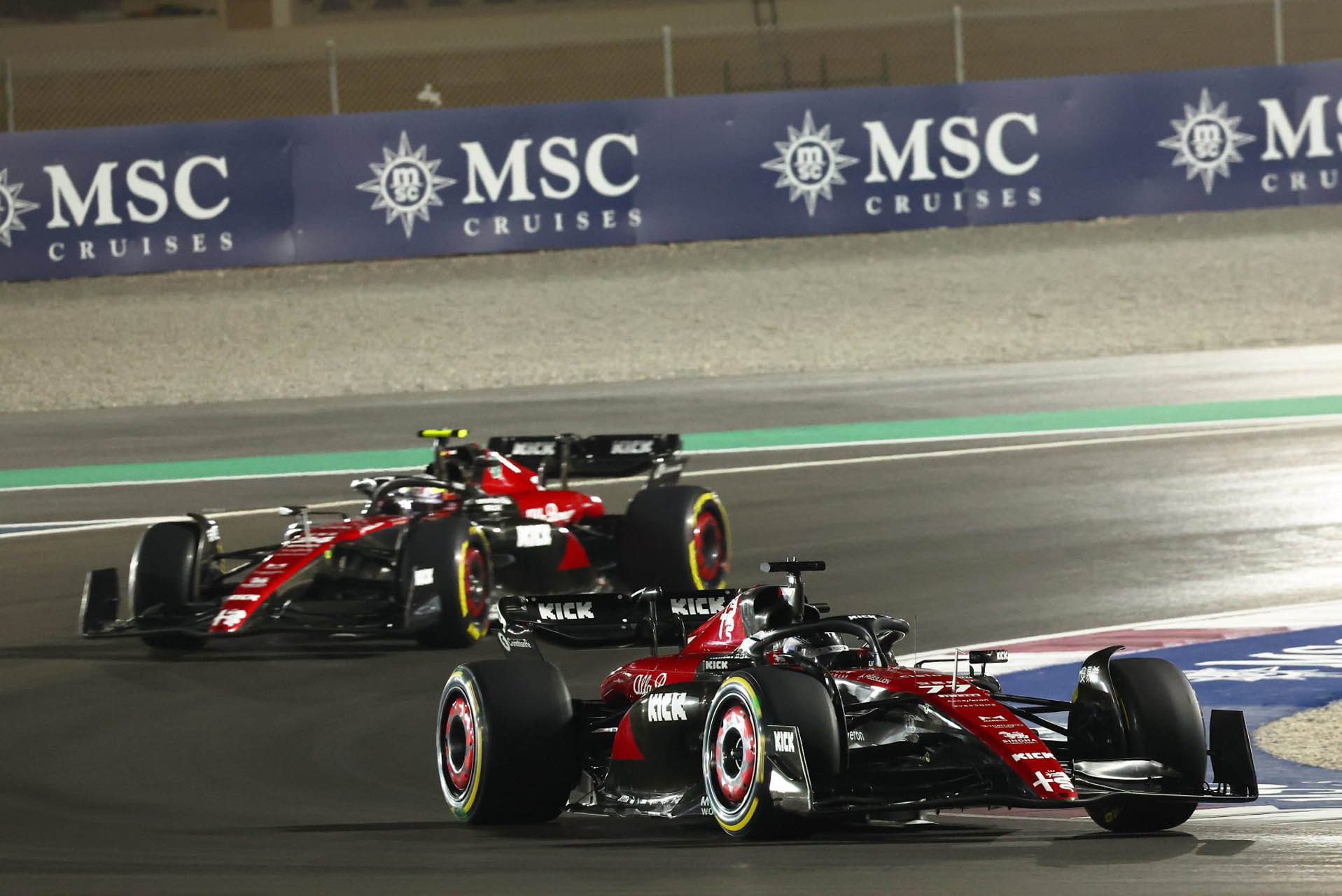 f1 gp qatar alfa romeo saturday