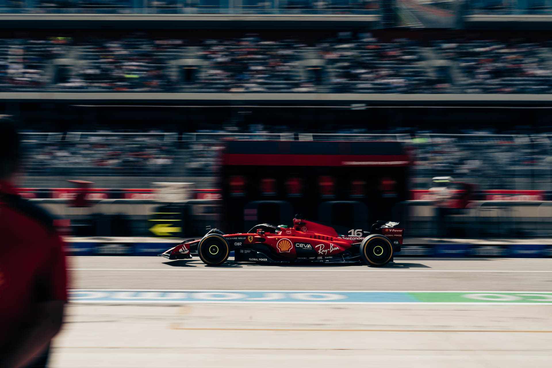 F1 2023 texas ferrari saturday