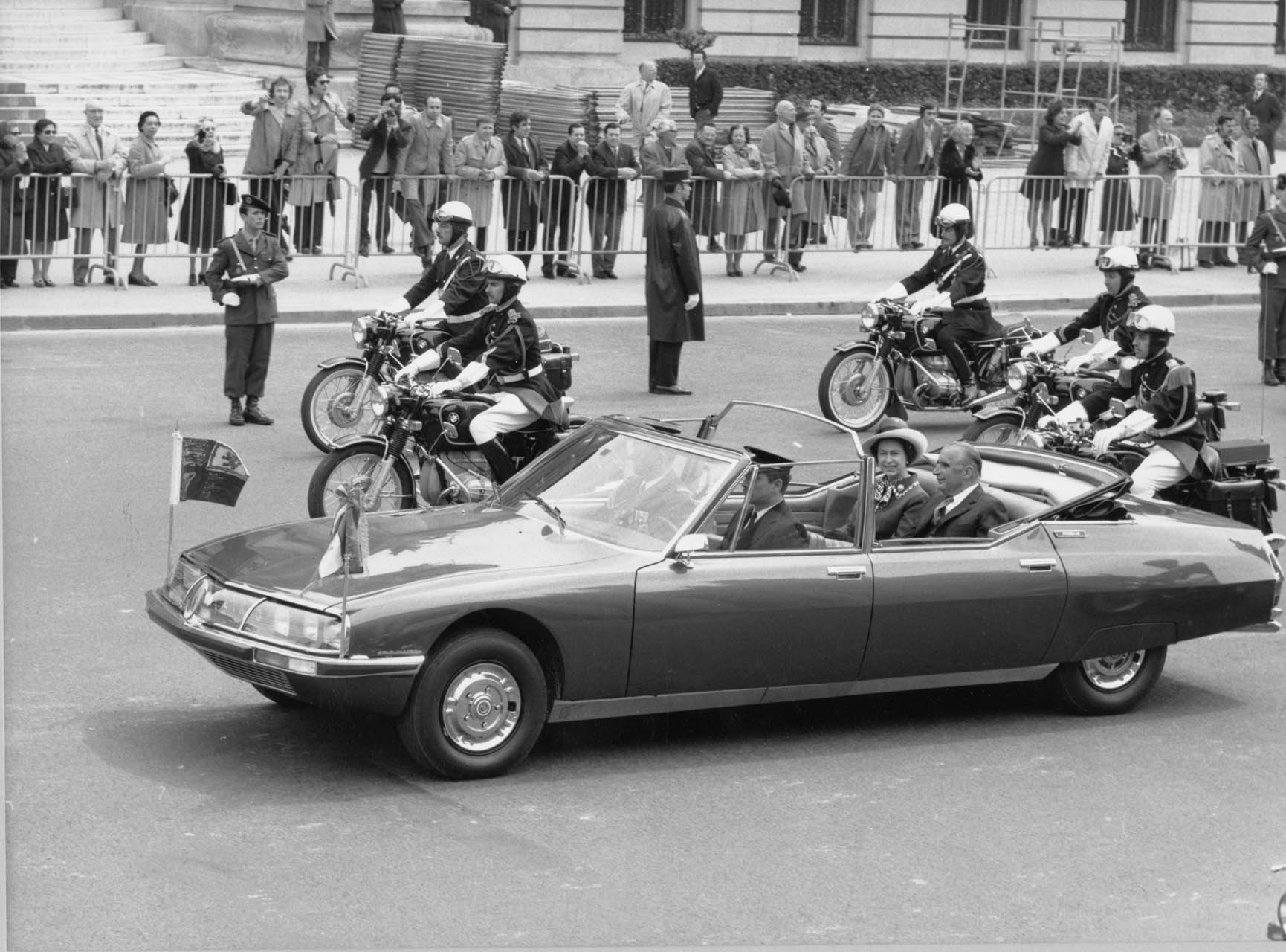 La SM Prsidentielle et la Reine dAngleterre et le Prsident POMPIDOU 1972 - 23.344.6 - copyright J. PEYRINET