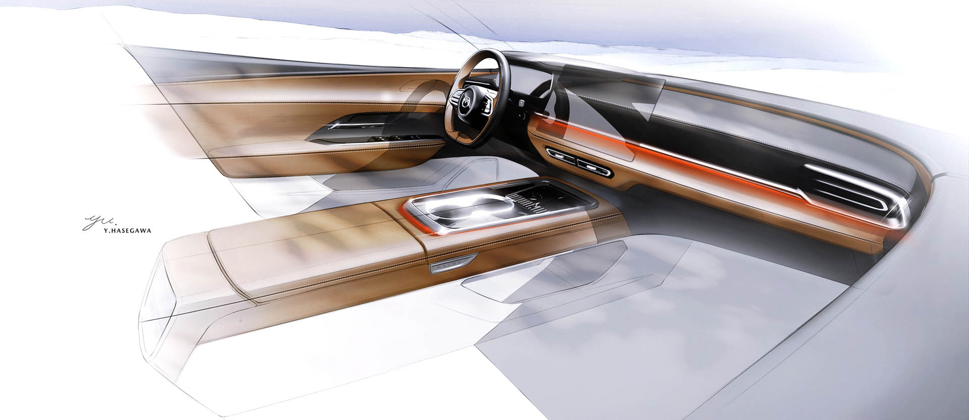 mazda ez-6 design sketch 1 l