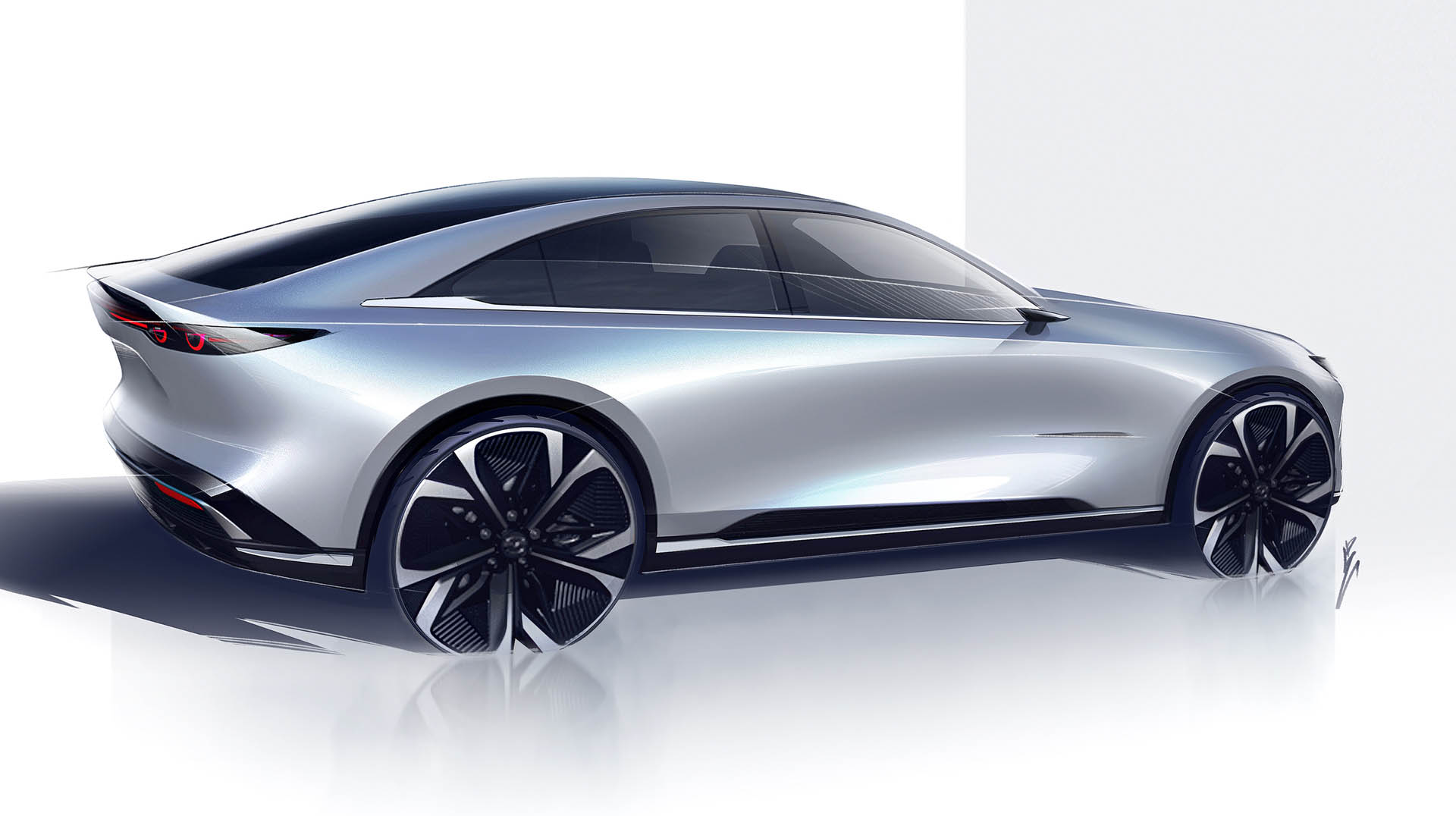 mazda ez-6 design sketch 2 l