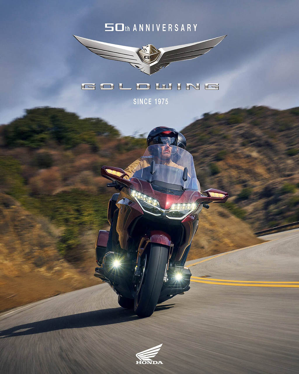 527579 25YM Honda GL1800 Gold Wing and Gold Wing Tour models celebrate half a