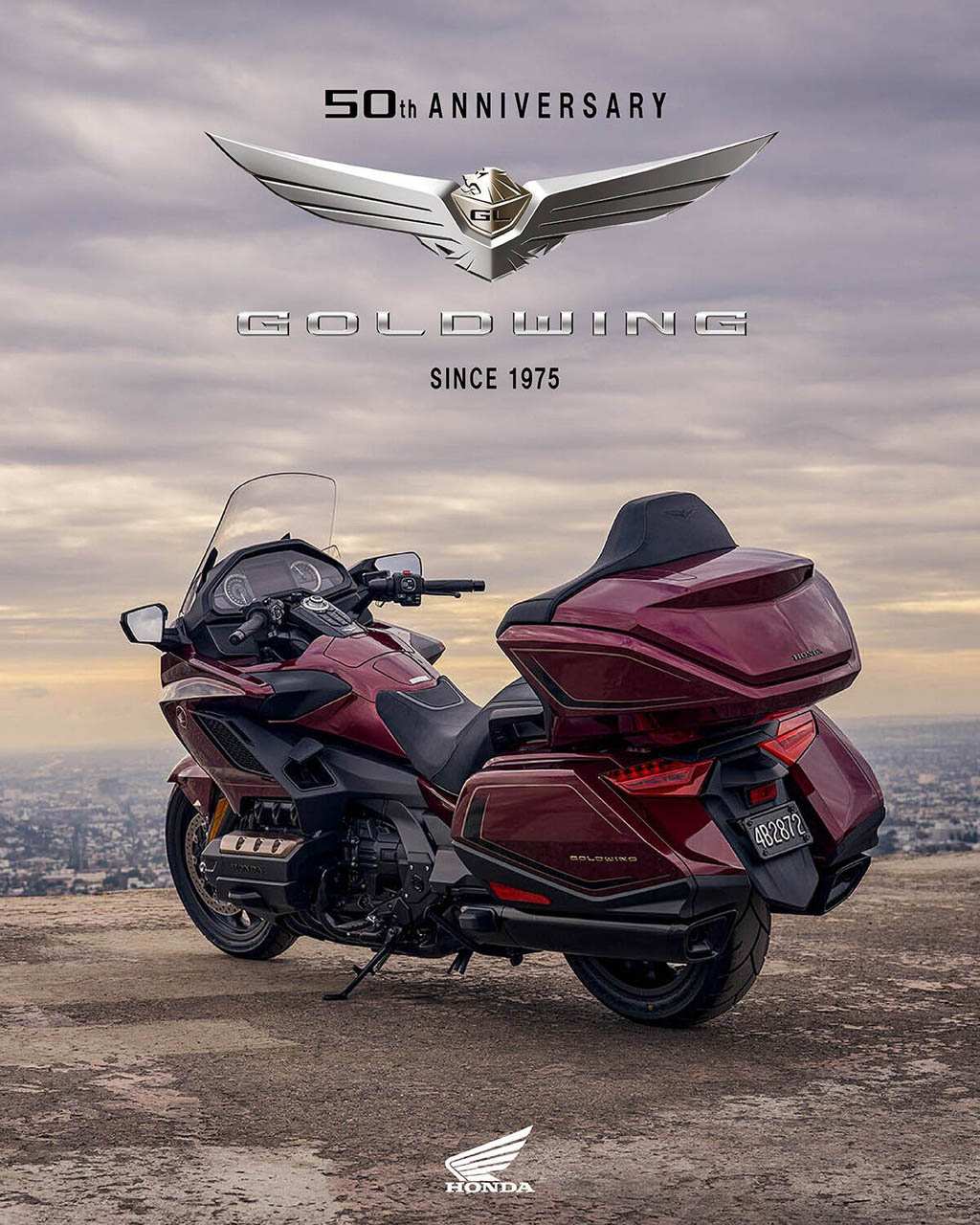 527589 25YM Honda GL1800 Gold Wing and Gold Wing Tour models celebrate half a