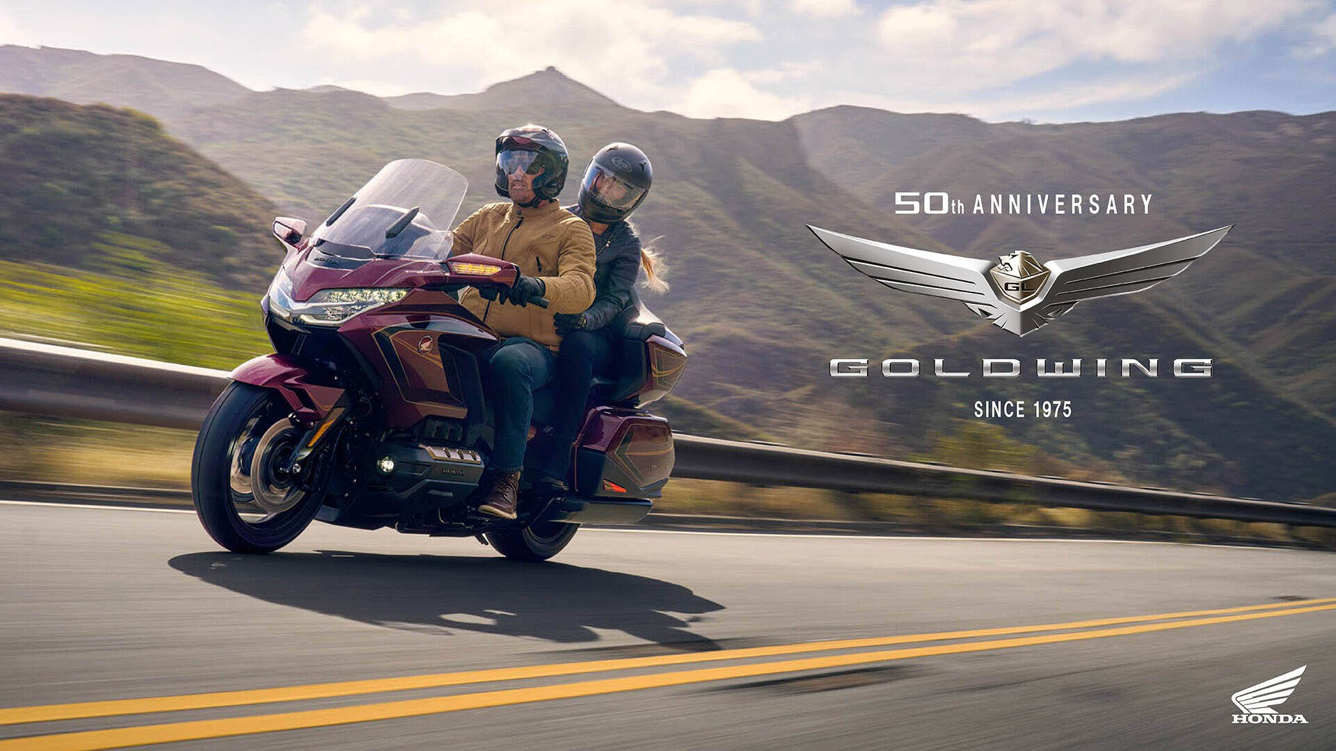 527596 25YM Honda GL1800 Gold Wing and Gold Wing Tour models celebrate half a