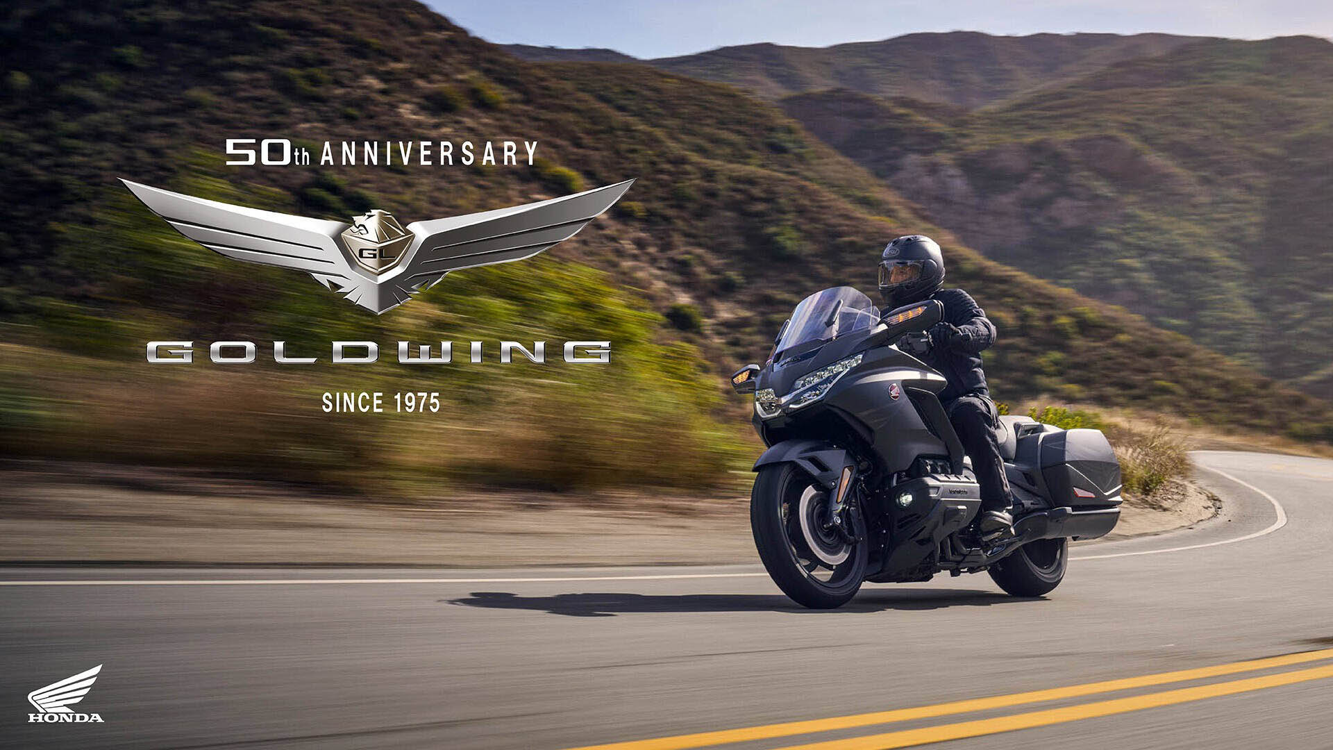 527598 25YM Honda GL1800 Gold Wing and Gold Wing Tour models celebrate half a