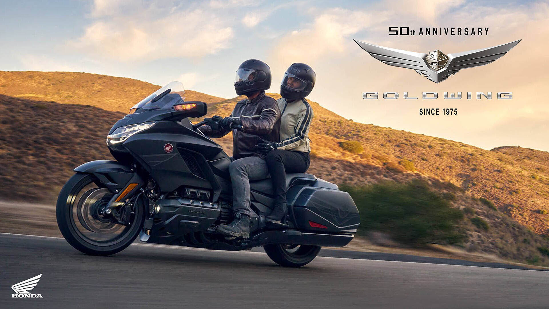 527602 25YM Honda GL1800 Gold Wing and Gold Wing Tour models celebrate half a